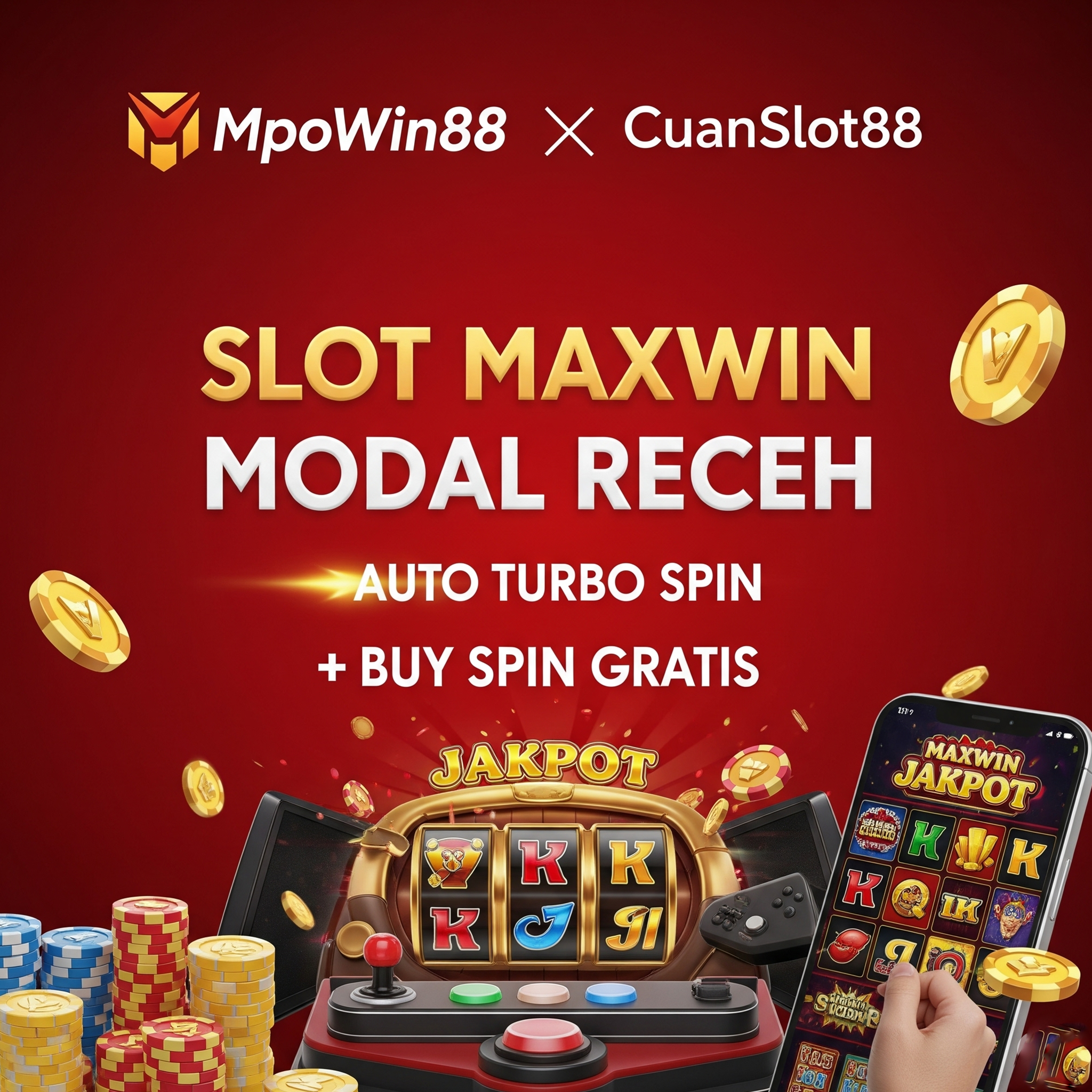 MpoWin88 & CuanSlot88: Slot Maxwin Modal Receh, Auto Turbo Spin
